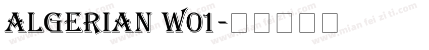 Algerian W01字体转换